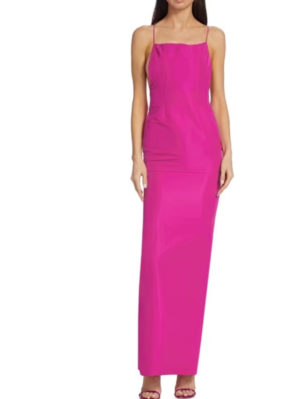LaQuan Smith sleeveless open back gown